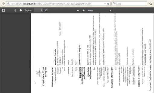 Cervere: finisce in parità il confronto del “curriculum rovesciato”