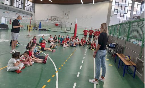 Noemi Signorile, madrina d'eccezione alle giornate di porte aperte (credit ufficio stampa Cuneo Granda Volley)