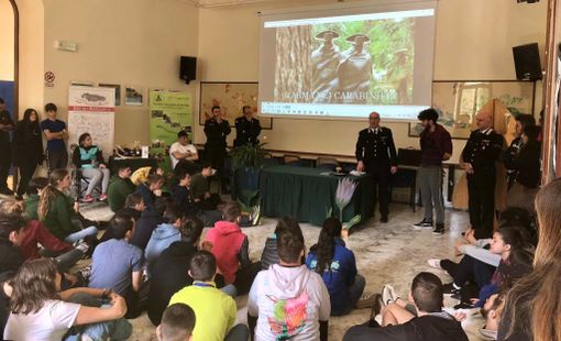 Gli studenti della Forestale di Ormea a "scuola di legalità" Gli studenti della Forestale di Ormea a "scuola di legalità"