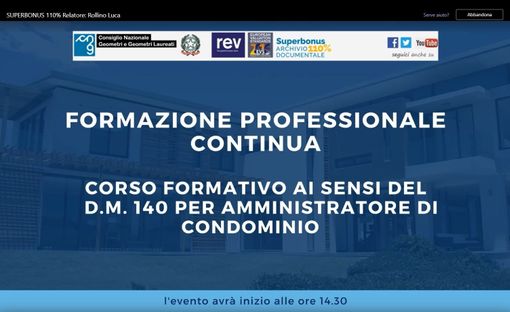 Geometri Cuneo – Corso di Aggiornamento Amministratori di Condominio