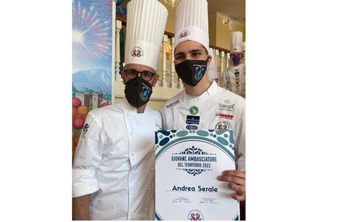 Andrea Serale dai campionati italiani di cucina a Rimini a Garda come "Giovane Ambasciatore del territorio"