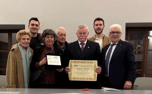 Uno scatto della premiazione