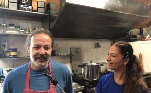 La nostra Tiziana Fantino con il gestore Alessandro Casassa