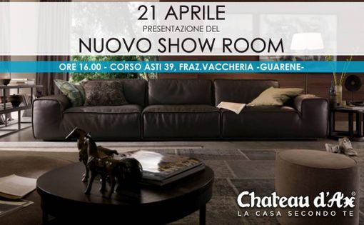Sabato 21 aprile presentazione del nuovo Show Room Chateau d'Ax