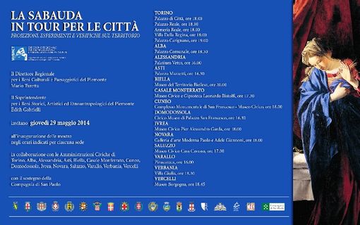 Saluzzo, “La Sabauda in tour: proiezioni, esperimenti e verifiche sul territorio”