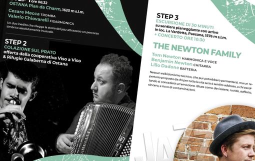 Doppio appuntamento (+ colazione) per il Concerto all’alba di Jazz Visions, al cospetto di sua maestà il Monviso Doppio appuntamento (+ colazione) per il Concerto all’alba di Jazz Visions, al cospetto di sua maestà il Monviso