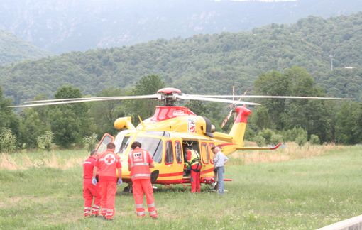 Per 348 volte, nel 2011, l'elicottero del 118 Charlie Eco si è alzato in volo (copyright targatocn)