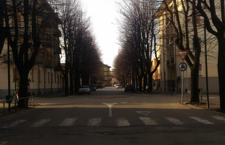 Corso Cristoforo Colombo a Fossano
