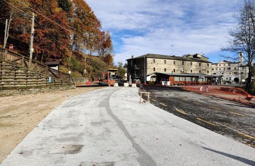 Cantiere aperto a Valmala di Busca: si lavora a parcheggi, aree pedonali e viabilità