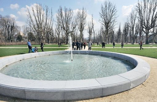 La nuova fontana dei Giardini Reali di Torino (immagine tratta da "La Repubblica")