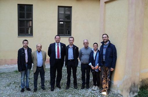 I partecipanti all'incontro con i rappresentanti di Gualdo Tadino