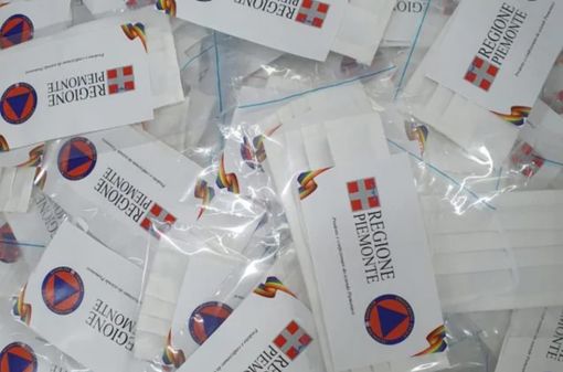 Cuneo, da venerdì pomeriggio parte la distribuzione delle mascherine fornite dalla Regione Piemonte