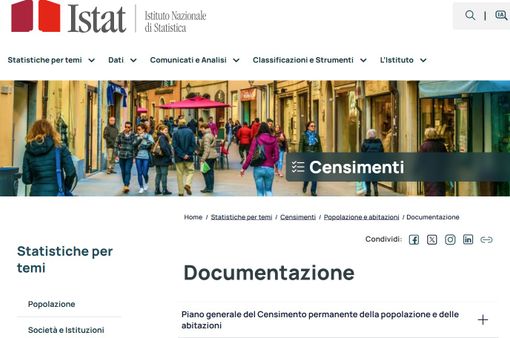 Una videata del censimento di Fossano online Una videata del censimento di Fossano online