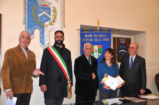 Katia Tomatis e Diego Colombari nuovi ambasciatori per l'Unione Veterani dello Sport di Cuneo