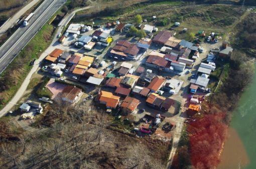 L'area del campo Pinot Gallizio, in una veduta d'archivio L'area del campo Pinot Gallizio, in una veduta d'archivio