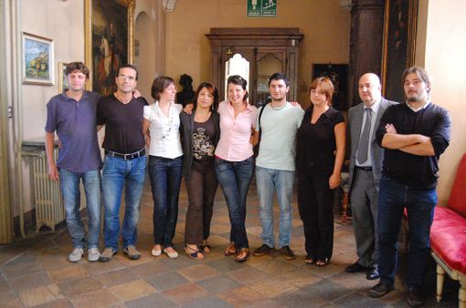 Gli organizzatori dell'evento "Et voilà Saluzzo"