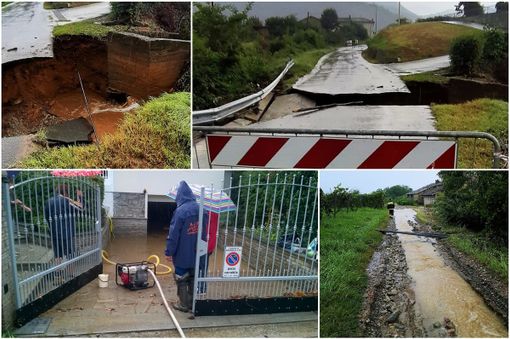 Le immagini che giungono da Barge e Bagnolo Piemonte Le immagini che giungono da Barge e Bagnolo Piemonte