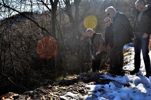 Dicembre 2016: il sopralluogo di Sergio Chiamparino sulla frana ai Garzini