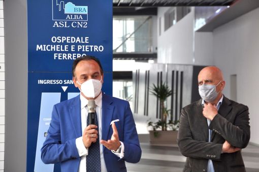 Cirio e Veglio all'incontro di ieri a Verduno