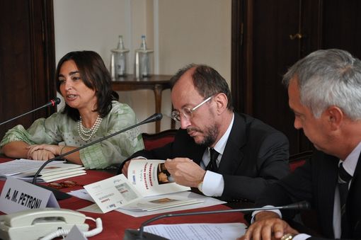 Gianna Gancia con Angelo Maria Petroni e Giorgio Bergesio