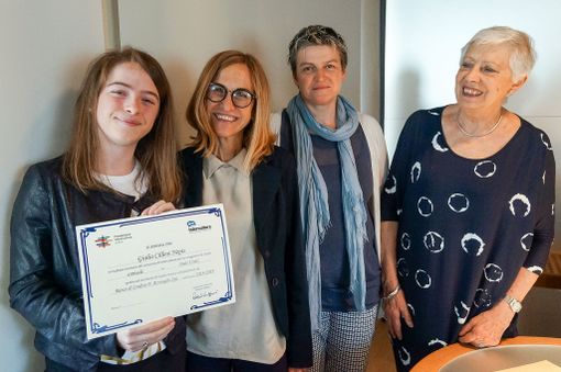 Da sinistra Giulia Cileni Nepis, Erica Azzoaglio, Antonella Germini e Claudia Chiaperotti