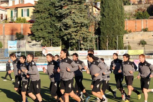 Gli allenamenti di ieri del Siena