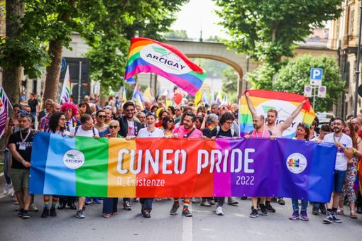 In foto Cuneo Pride del 2022