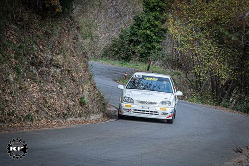 L'equipaggio Dovo-Allais sulle strade della Caravonica-Colle d'Oggia Ph.Rolling Fast