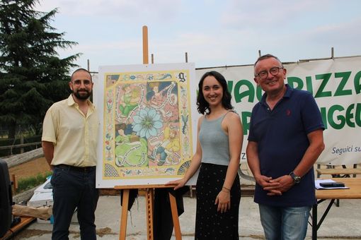 Michelangelo Giaccone e Giulia Otta con Mauro Benedetto Michelangelo Giaccone e Giulia Otta con Mauro Benedetto