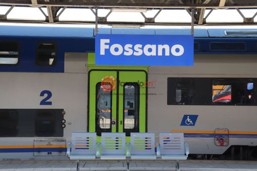 L'area dei binari della stazione di Fossano