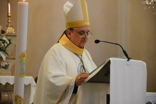 Il vescovo Marco Brunetti (foto Marcato)