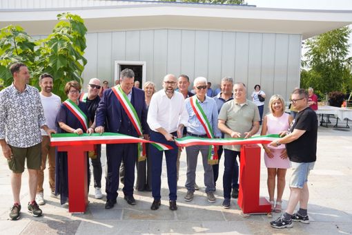 Il taglio del nastro per la Festa dell'Acqua