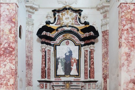 Antonio Capaccio, La Vergine dei Battuti all'ex oratorio della Confraternita dei Battuti a Vicoforte