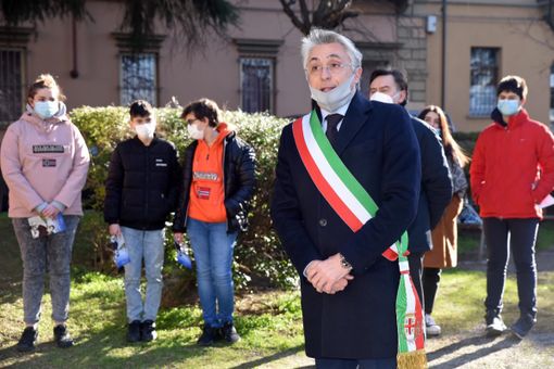 Il sindaco Carlo Bo in una passata edizione della celebrazione (foto Beppe Malò)