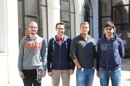 I quattro “campioni”: Emanuele Tibaldi, Amerigo Liberale, Emmanuele Panero, Daniele Meregalli