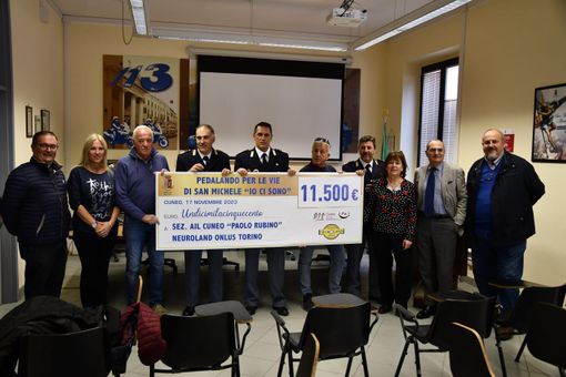 A Cuneo la cerimonia di consegna del ricavato di “Pedalando sulle vie di San Michele” A Cuneo la cerimonia di consegna del ricavato di “Pedalando sulle vie di San Michele”