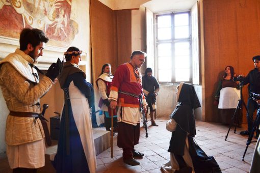 Monticello d'Alba: la compagnia dell'Artiglio del Drago ha preso parte a un cortometraggio storico