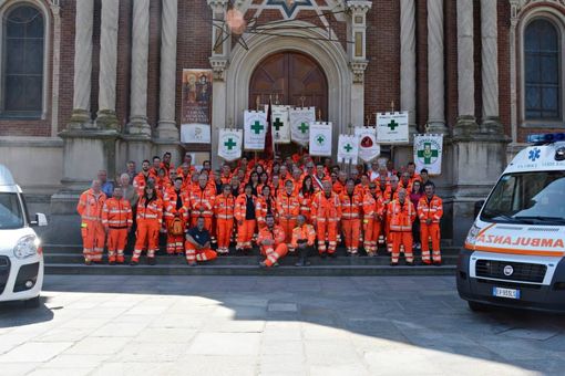 Festa con inaugurazione per il venticinquesimo anniversario della Croce Verde Bagnolo Piemonte