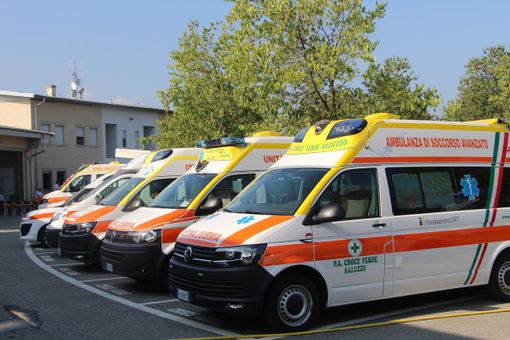 I mezzi della Croce verde Saluzzo