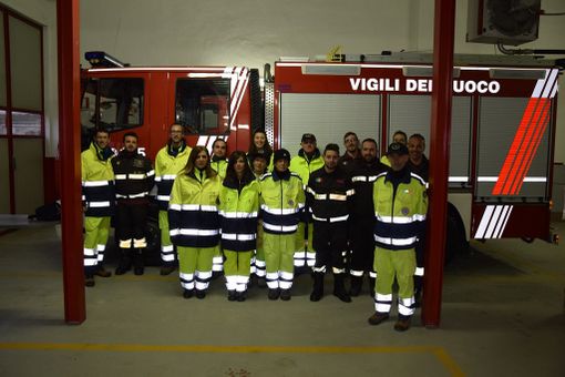 Il Soccorso Radio Saluzzo a scuola dai Vigili del Fuoco