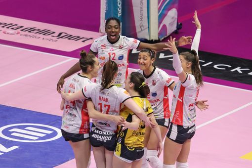 Le Gatte hanno lottato, ma alla fine il maggior tasso tecnico di Milano ha deciso l'incontro (Foto: Vero Volley)