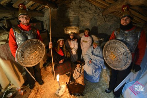 Gli ospiti del Presepe Vivente di Pian Munè di Paesana