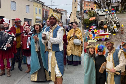 Piozzo si veste a festa per il Carnevale tra allestimenti a tema e la visita della Corte del Moro