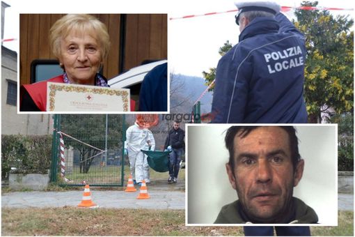 In alto a sinistra Anna Piccato, in basso a destra Daniele Ermanno Bianco. Sullo sfondo, il luogo dell'omicidio In alto a sinistra Anna Piccato, in basso a destra Daniele Ermanno Bianco. Sullo sfondo, il luogo dell'omicidio