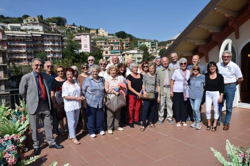 Il gruppo del Panathlon Cuneo in visita a Rapallo
