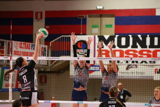 Un attacco del San Giovanni in Marignano (foto Cristiano Silvestri) Un attacco del San Giovanni in Marignano (foto Cristiano Silvestri)