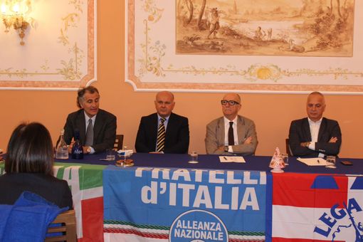 Da sinistra: Massimo Garnero, William Casoni, Beppe Menardi e Giorgio Maria Bergesio Da sinistra: Massimo Garnero, William Casoni, Beppe Menardi e Giorgio Maria Bergesio