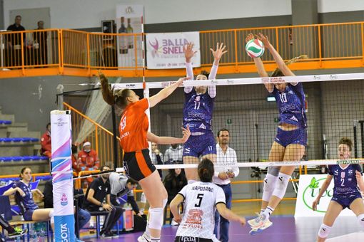 Una immagine del match (foto sito Legavolleyfemminile) Una immagine del match (foto sito Legavolleyfemminile)