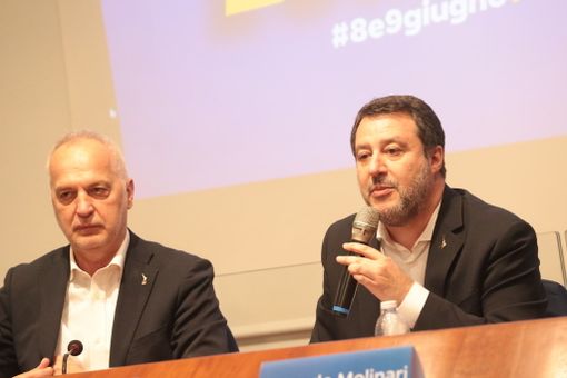 Il senatore Bergesio e il ministro Salvini Il senatore Bergesio e il ministro Salvini