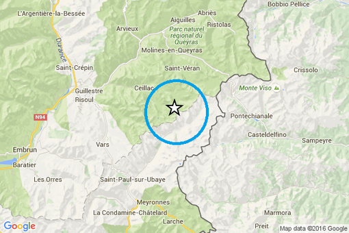 Due leggere scosse di terremoto nella notte a Bellino, Pontechianale, Casteldelfino e Acceglio Due leggere scosse di terremoto nella notte a Bellino, Pontechianale, Casteldelfino e Acceglio